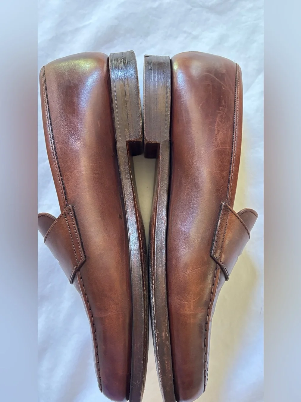 Peal & Co Brooks Brothers Men’s 10D Brown Leather Penny Loafers England